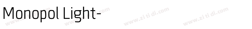 Monopol Light字体转换